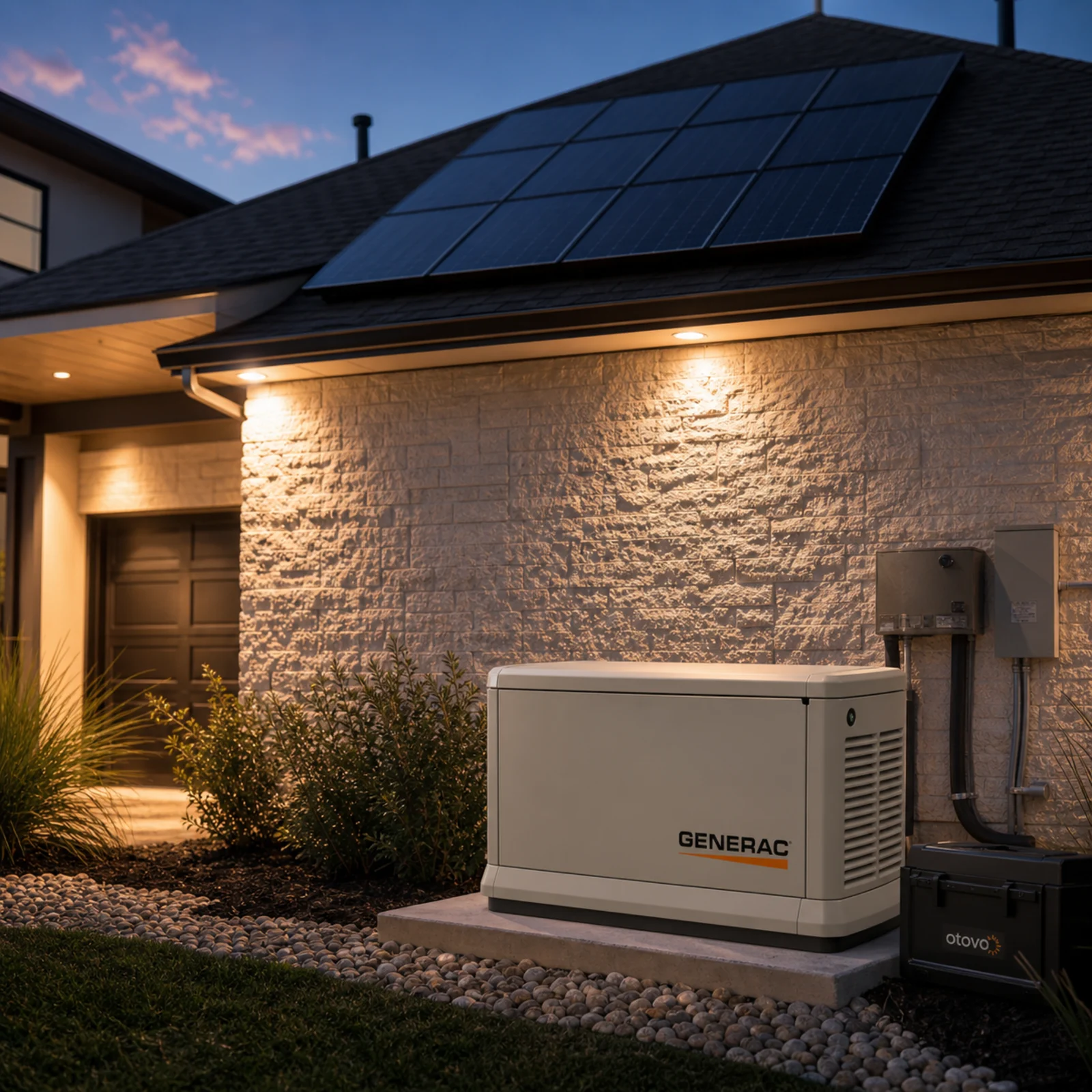 House powered during outage